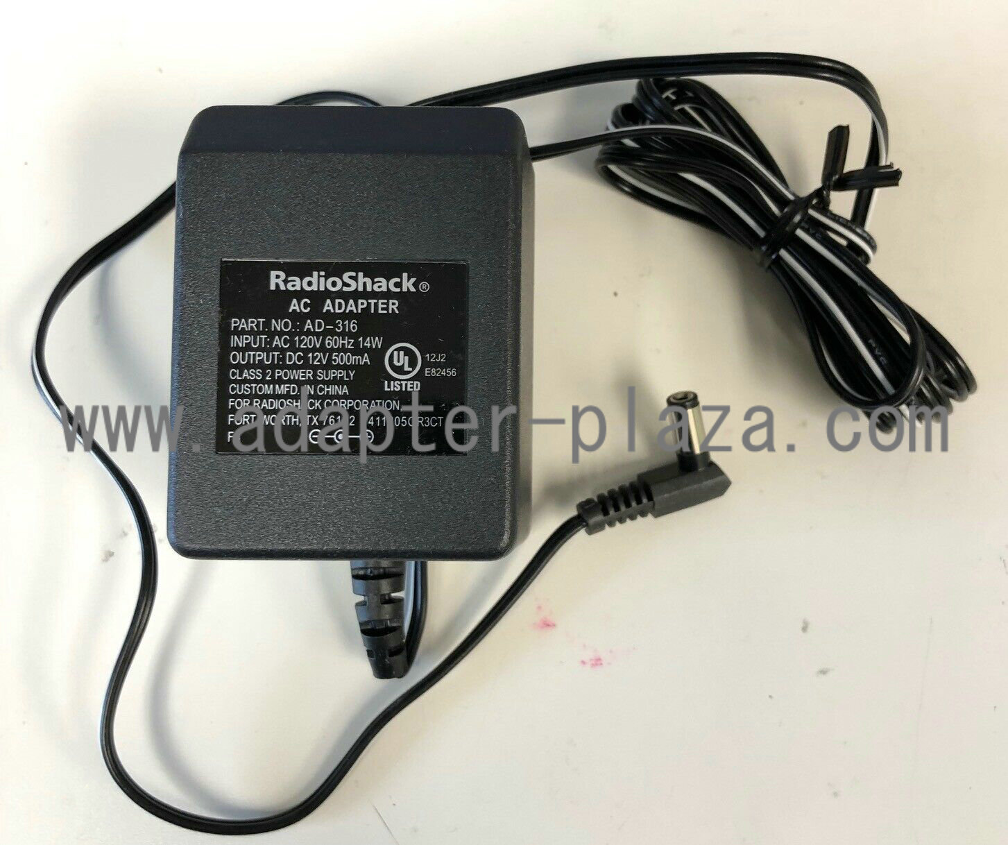 *Brand NEW* RadioShack AD-316 Output 12V 500mA AC DC Adapter POWER SUPPL